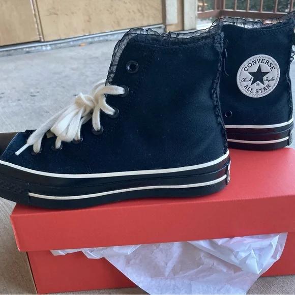 Converse Black Canvas High-Tops - Picture 6 of 7